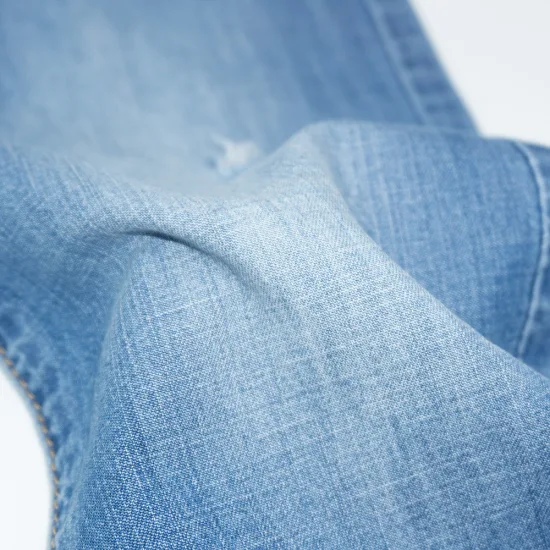 Zz1374 Рубашечная ткань Неряшливая хлопково-лиоцелльная джинсовая ткань